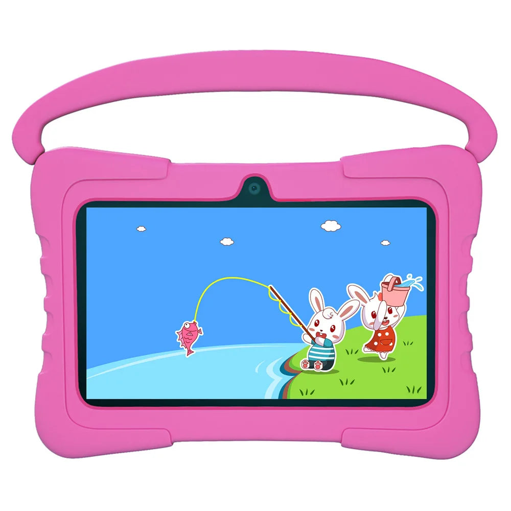 New 7 Inch 5G Android Kids tablets Quad Core 4GB+64GB ROM Android 13 Tablet PC Cartoon Pattern Kids-Proof protective Case