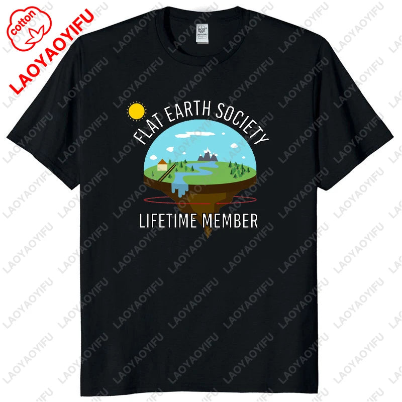 Funny Flat Earth Astronaut Well That Sucks T-Shirt Retro Male T Shirts Summer Breathable Outdoors Woman Man Graphic T Shirts