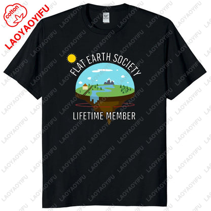Funny Flat Earth Astronaut Well That Sucks T-Shirt Retro Male T Shirts Summer Breathable Outdoors Woman Man Graphic T Shirts