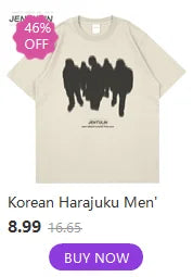 Hip Hop Streetwear Men Tshirt Oversized Short Sleeve Shadow Graphic Print Y2k Tops Tee Harajuku Gothic Aesthetic Clothing Cotton