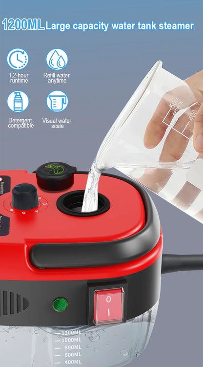 Portable Handheld High Pressure Steam Cleaner Household Multifunctional Steam Cleaning Machine Kitchen Hood Air Conditioner Car