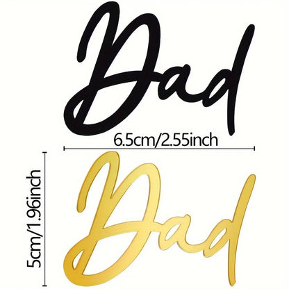 1-10PCS Father's Day Dad Cake Topper Best Dad Happy Birthday Baking Cake Decoration Party Supplies