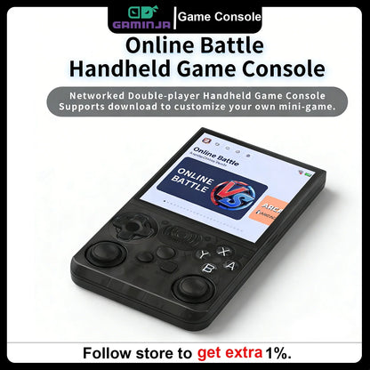 GAMINJA ANS13 Handheld Retro Console – 4" IPS, 15,000+ Games
