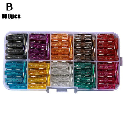 50/100pcs Automotive Fuses Fuses Automotive Fuses 2A/3A/5A/7.5A/10A/15A/20A/25A/30A/35A Amp Automotive Repair Tools