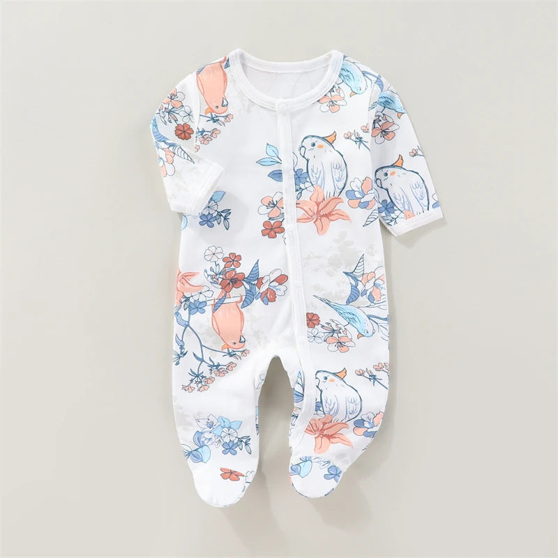 Newborn Unisex Romper Bodysuit – Soft Cotton, 0-9 Months