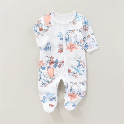 Newborn Unisex Romper Bodysuit – Soft Cotton, 0-9 Months