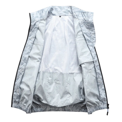 Cool summer smart cooling fan clothing, suitable for outdoor sports, fishing, high-temperature work, and convenient for nighttim