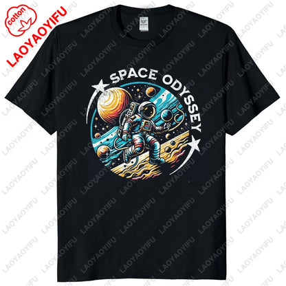 Funny Flat Earth Astronaut Well That Sucks T-Shirt Retro Male T Shirts Summer Breathable Outdoors Woman Man Graphic T Shirts