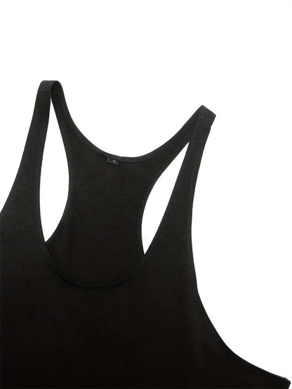 2025 New Men's Sleeveless T Shirt Cross Print Bodybuilding Muscle Sleeveless T Shirt Loose Fitness Sports Vest Bodybuilding Tops