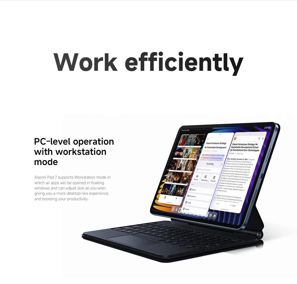 Global Version Xiaomi Pad 7 Tablet 11.2" 3.2K Display Snapdragon 7+ Gen 3 Octa-core CPU 8850mAh 13MP Camera 144Hz 45W Charging