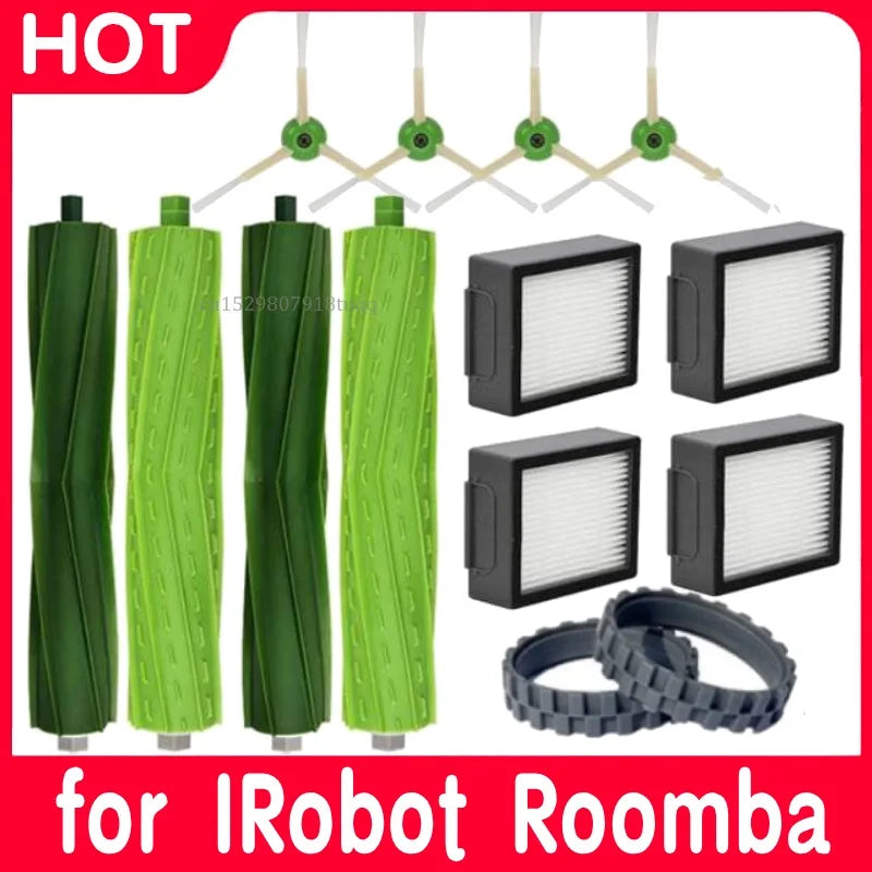 Hepa Filter Brush Roll for iRobot Roomba I7 E5 E6 I3 Series Robot Vacuum Cleaner Accessories Hepa Filter Side Brush Mop Cloths