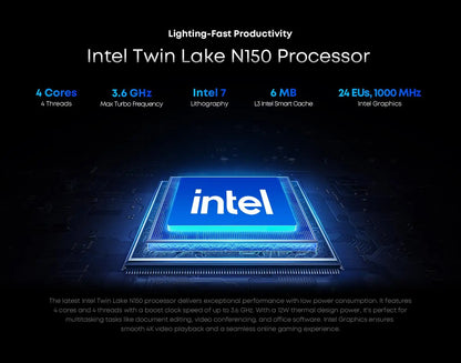 CHUWI MiniBook X Touch Screen Tablet Laptop 2-in-1 Intel N150 16GB LPDDR5 512G SSD  10.51'' 2K FHD Notebook WiFi6 Windows 11