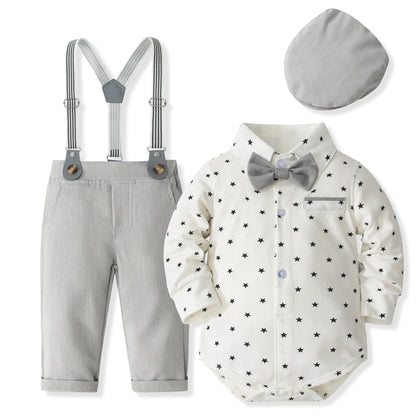 Baby Boy Clothes 0-24M Baby Boy Suits 4pcs infants Boys Baptism Easter Outfits  Christmas Clothes новорожденных одежда для