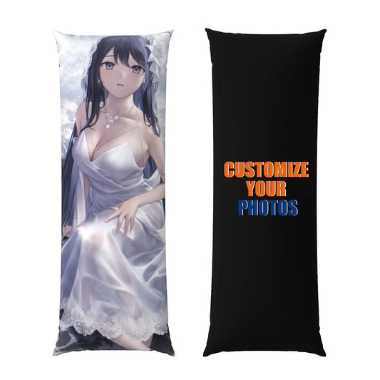 【 Customization 】 1 Father's Day gift for father 1 customized photo pillowcase, 50.8x137.16cm double-sided print, extra long bed