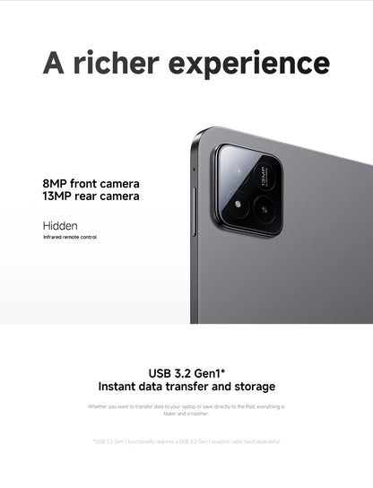Global Version Xiaomi Pad 7 Tablet 11.2" 3.2K Display Snapdragon 7+ Gen 3 Octa-core CPU 8850mAh 13MP Camera 144Hz 45W Charging
