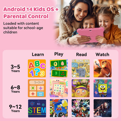10-Inch Kids Tablet Adreamer KidsPad10Pro 4GB 64GB with Kids Education Software For Children Studying Kids-proof Case