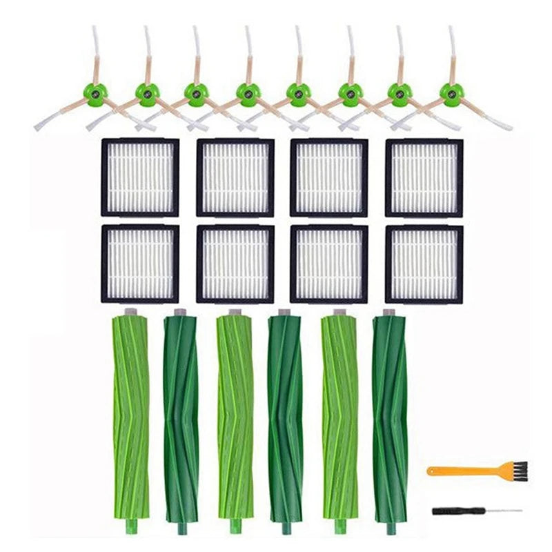 Hepa Filter Brush Roll for iRobot Roomba I7 E5 E6 I3 Series Robot Vacuum Cleaner Accessories Hepa Filter Side Brush Mop Cloths