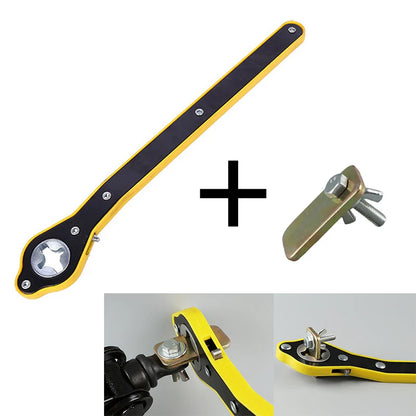 Automotive Labor-Saving Long Handle Jack Ratchet Wrench Automotive Key Tire Suspension Ear Wrench Automotive Maintenance Tool