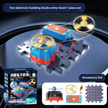STEAM Electronic Building Blocks DIY Science Experiment Kit Simulated Circuit Assembly Toy Basic Electrical Knowledge Education