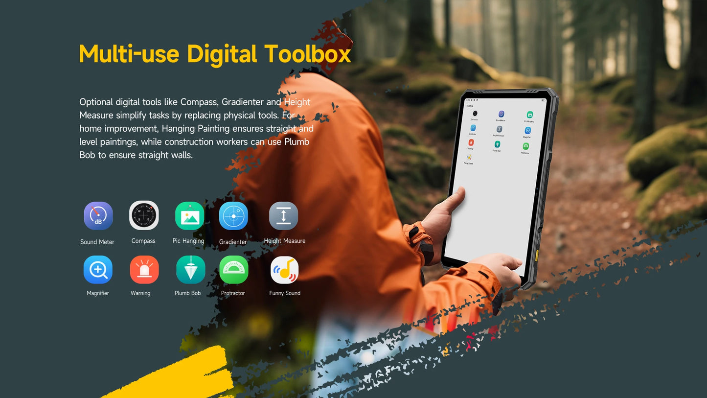 Ulefone Armor Pad 3 Pro Rugged Tablet 33280 mAh MediaTek MT8788 16GB RAM(8+8) 256GB ROM 50MP 10.36"2K Android