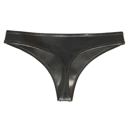 Shiny Matt Double Sided PU Leather Bikini Hot Shorts Wet Look PVC Briefs Reversible Tangas Sexy Panties G Strings Thong Calcinha