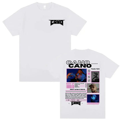 Rapper Cano Triana Tour Album 2025 Printed Tshirts for Men Women Harajuku Hip Hop Street T-shirt Casual Cotton Oversized T Shirt