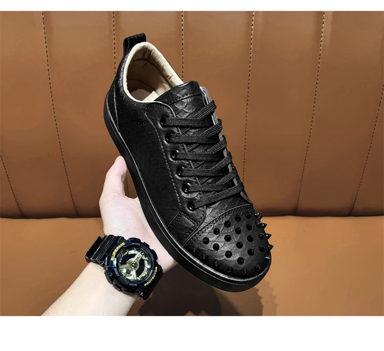Comfortable Breathable Studded Sneakers for Men Women Casual Sports Shoes Fashion Lightweight Walking Shoes