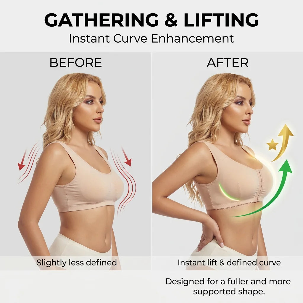 Front Closure Posture Corrector Sports Bra