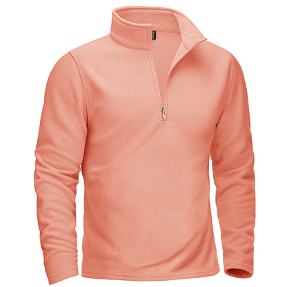 TACVASEN Quarter-Zip Pullover Tops Mens Turtleneck Fleece Sweatshirts Casual Warm Sweater Athletic Running Sports Hoodie Shirts