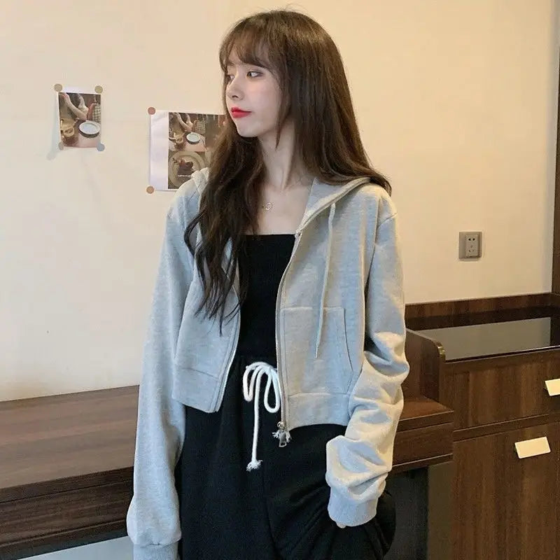 Solid Color Fleece Hip Hop Hoodie