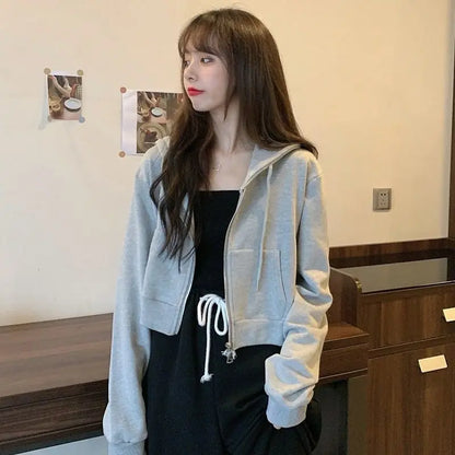 Solid Color Fleece Hip Hop Hoodie