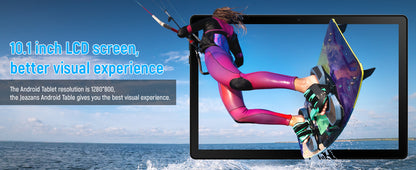 A10L 10 Inch Android Tablet 12GB RAM 64GB ROM IPS HD Touch Screen with Keyboard Case Mouse Stylus 8 in 1 Tablet Kit